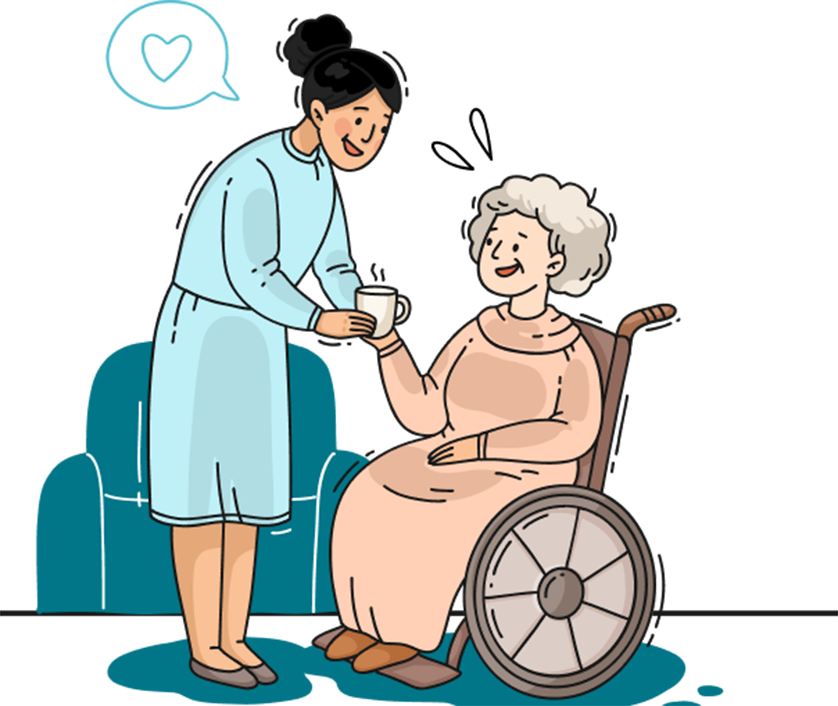 NDIS Aged Care Caring team at Kinder Disability Care offering personalized NDIS aged care for individuals with disabilities. They specialize in bridging NDIS and aged care, ensuring comprehensive aged NDIS care solutions.